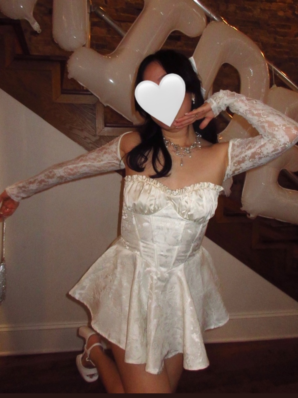 Nana Jacqueline Airina Dress White Size 2-4